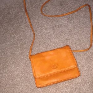 avorio orange leather, long strap
